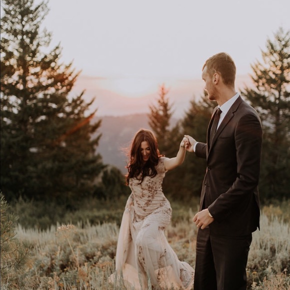 Adrianna Papell beaded mermaid gown - Picture 7 of 8